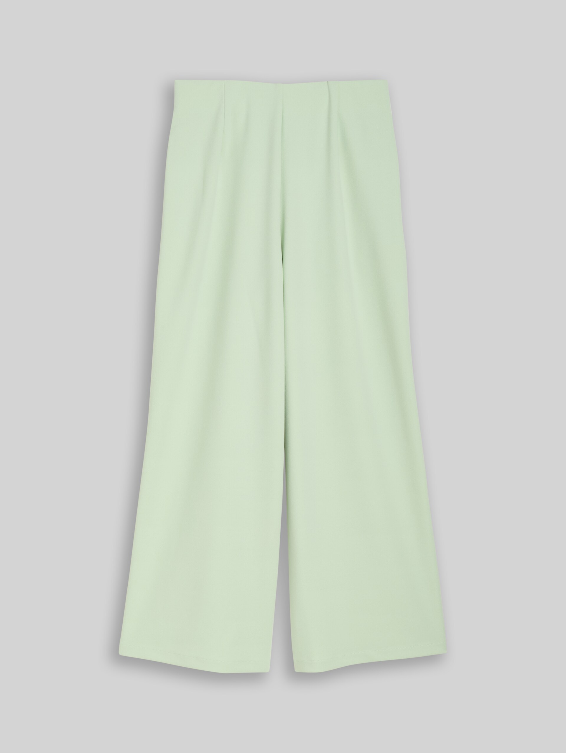 High-waisted culottes - light matcha green - Front product view