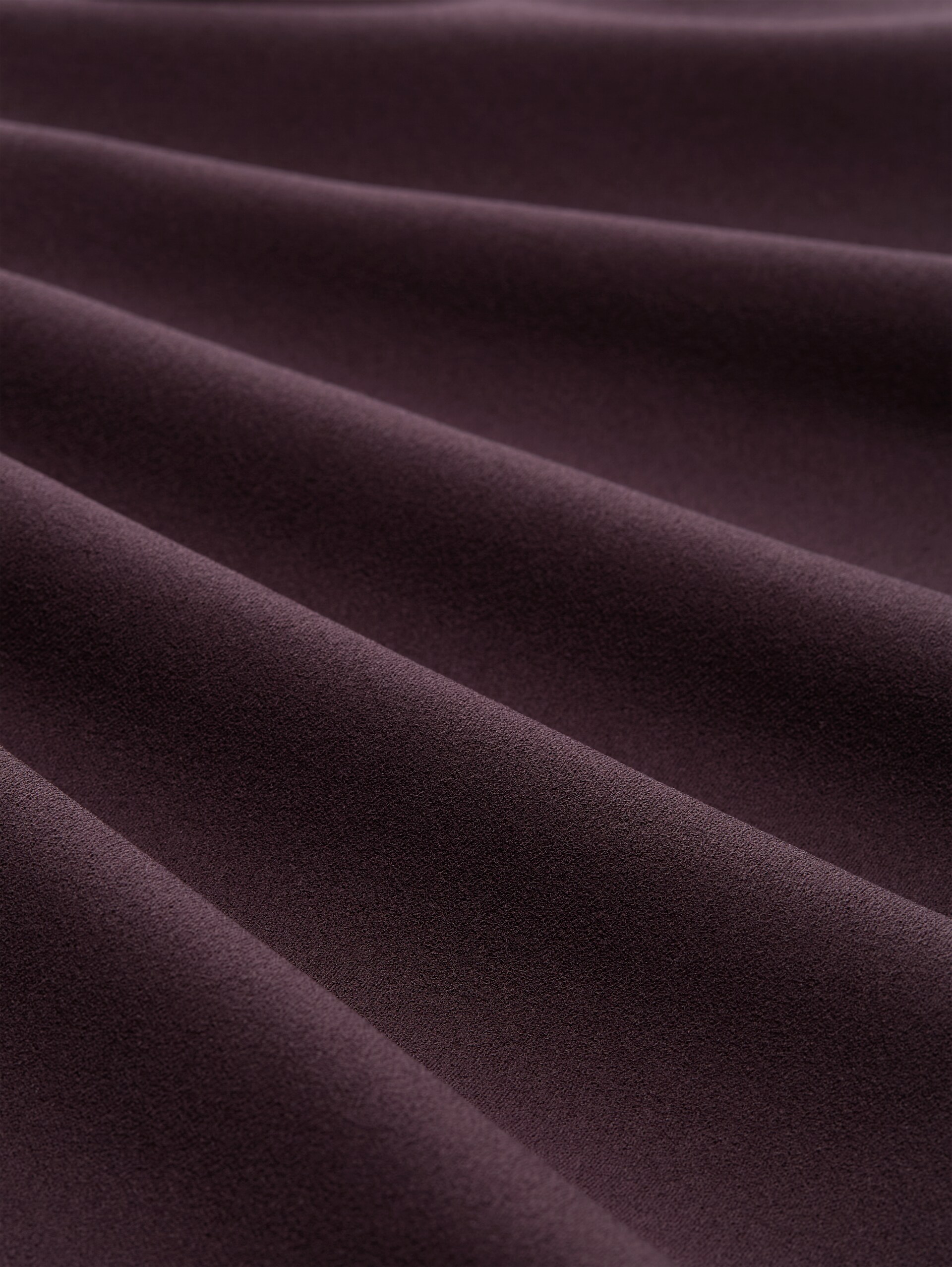 High Waist Culotte Hose - dark plum - Material-Ansicht