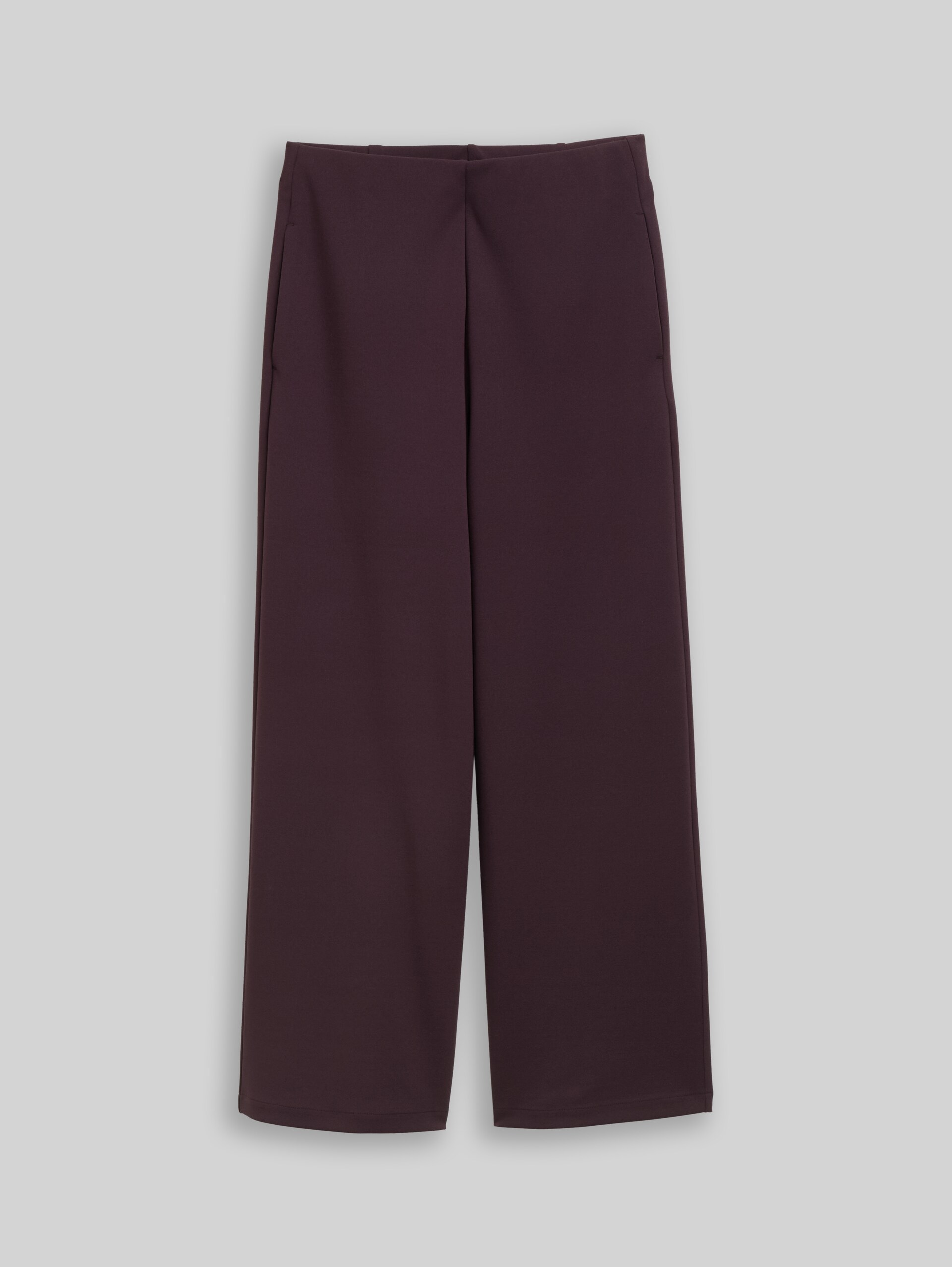 High Waist Culotte Hose - dark plum - Vorder-Produkt-Ansicht
