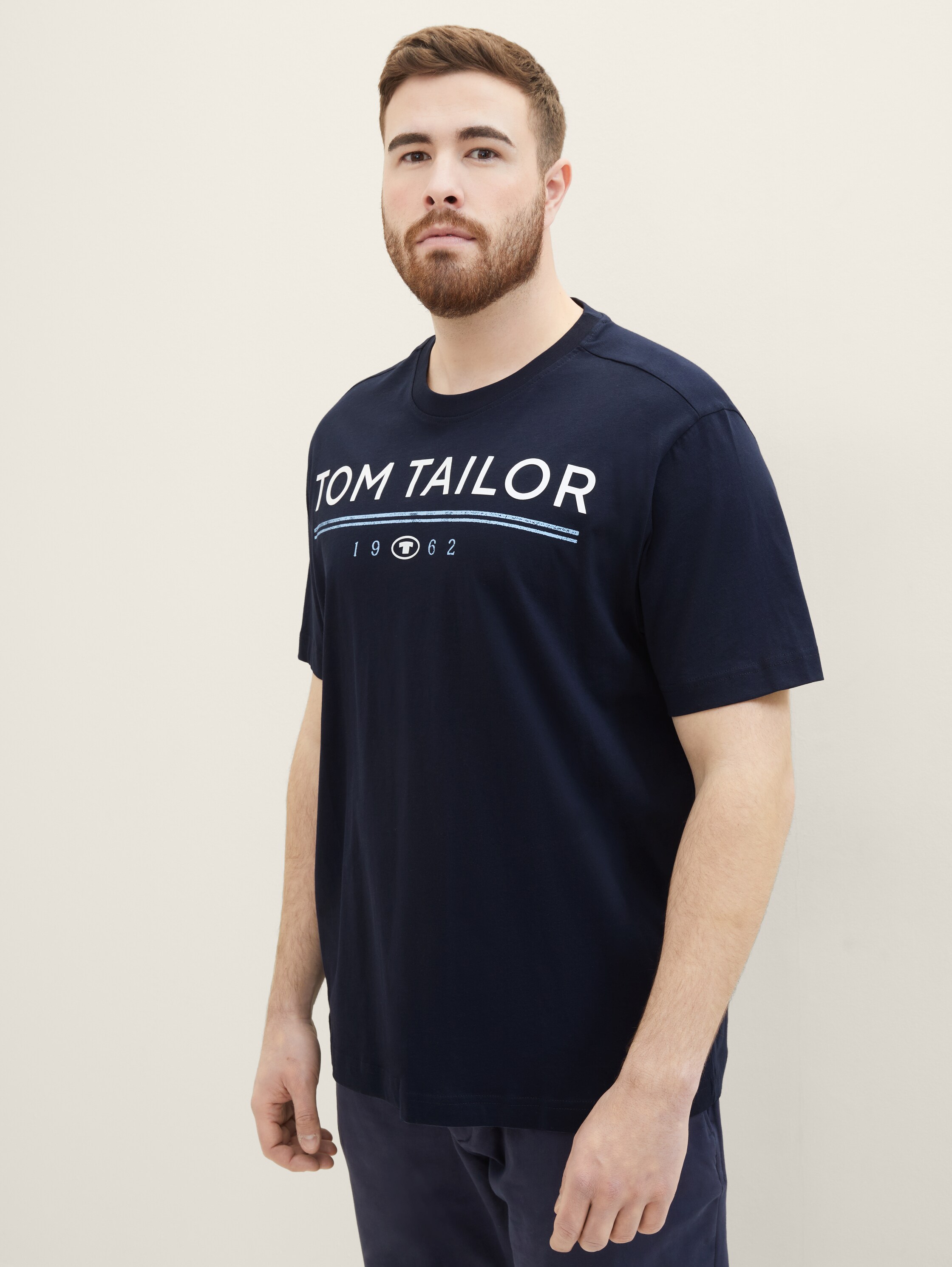 Plus Size - T-Shirt mit Logo Print - 1