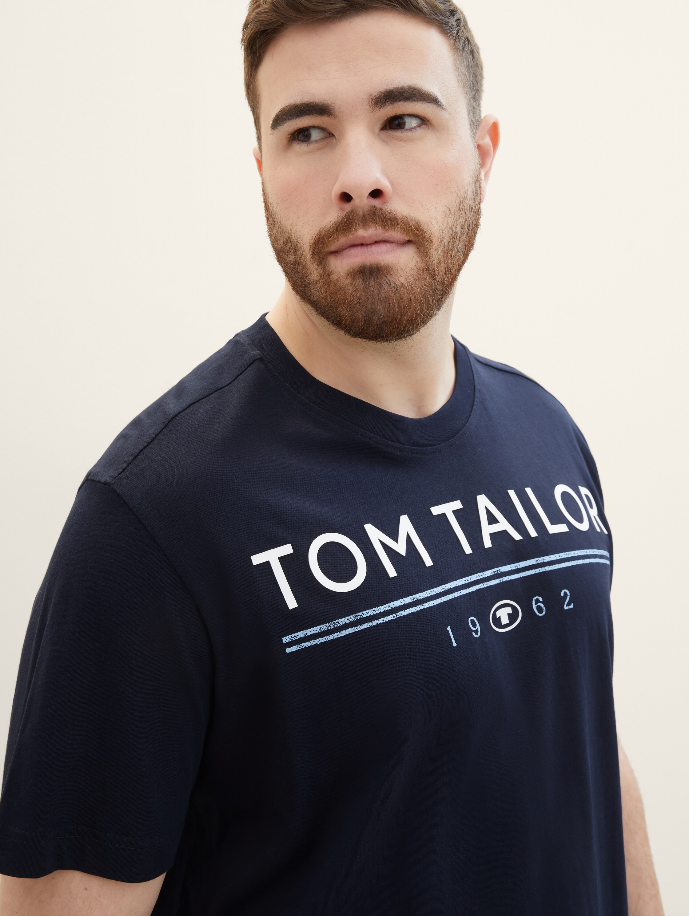 Plus Size - T-Shirt mit Logo Print - 6