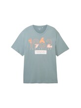 Geselecteerd, Plus - T-shirt met print door Tom Tailor, groen