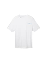 Geselecteerd, Plus - T-shirt met logoprint door Tom Tailor, wit