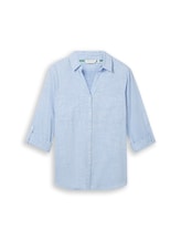 Nicht ausgewählt, Plus Size - Bluse mit Brusttaschen von , blau