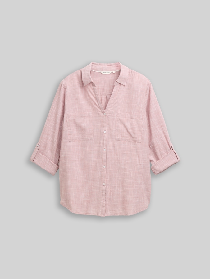 Plus Size - Chemisier avec poches poitrine par Women Plus Size, wineberry rose