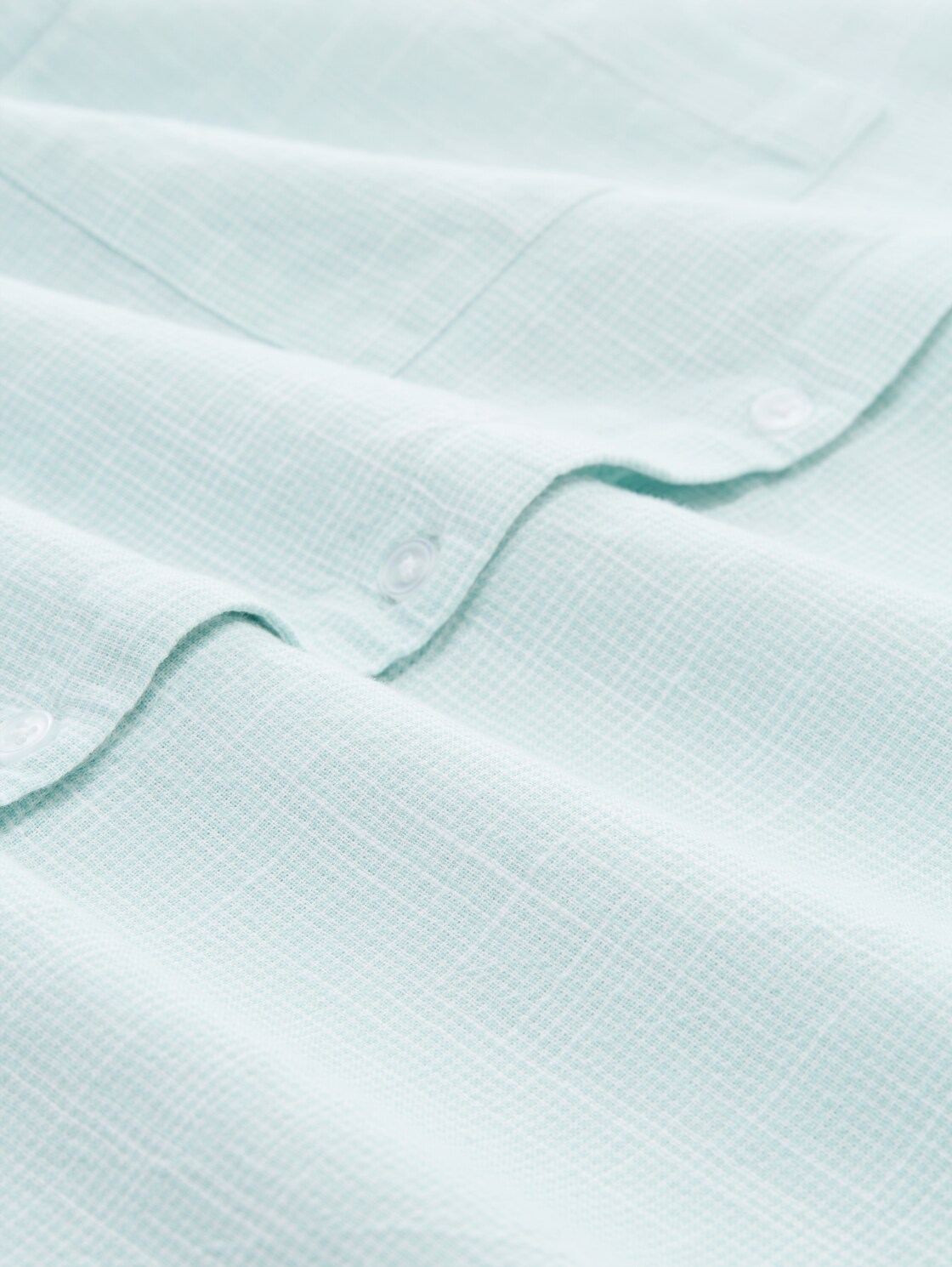 Plus Size - Blouse with chest pockets - new blue haze - Material view