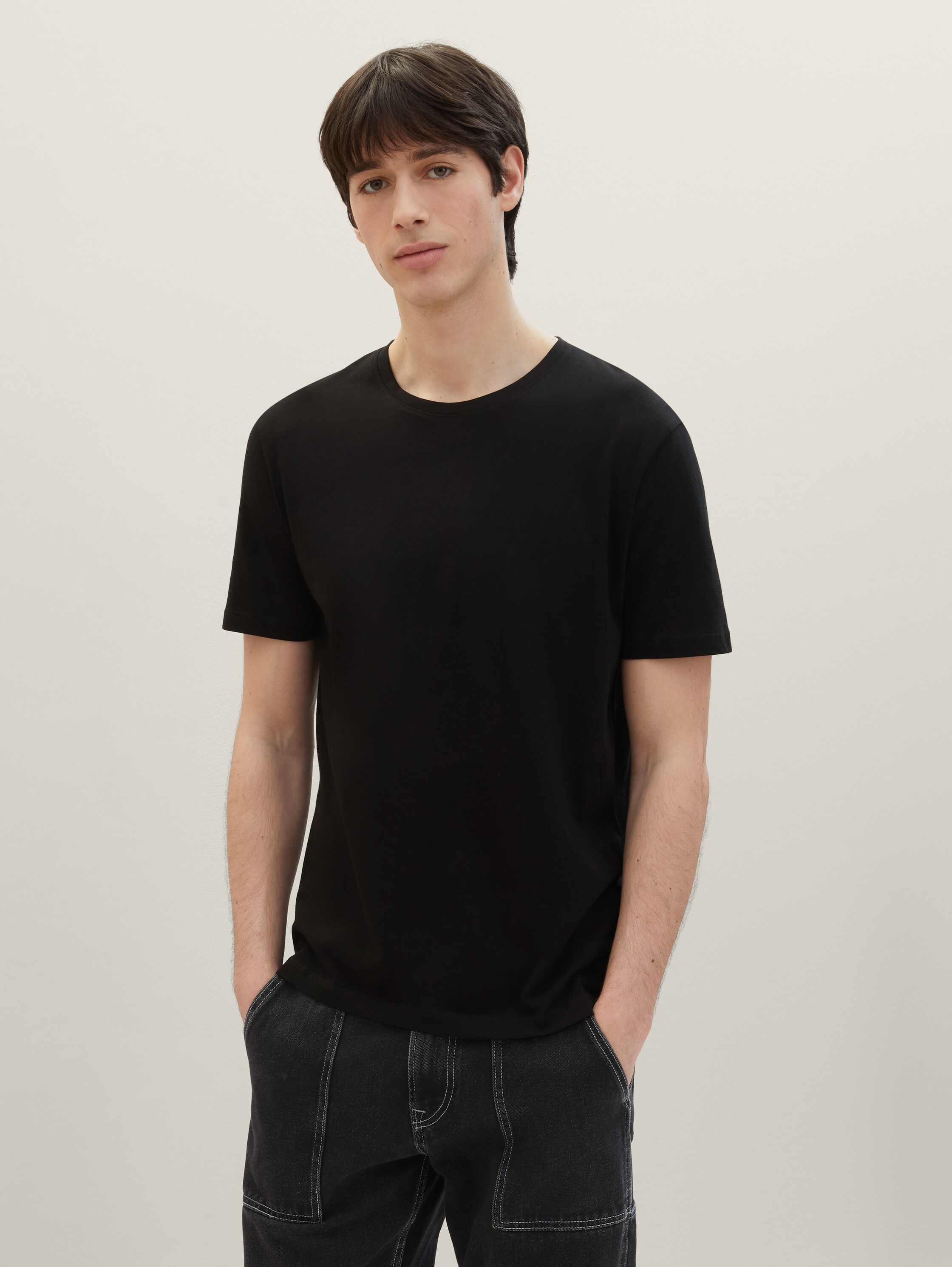 T-Shirts aus Baumwolle im 3er-Pack - 0