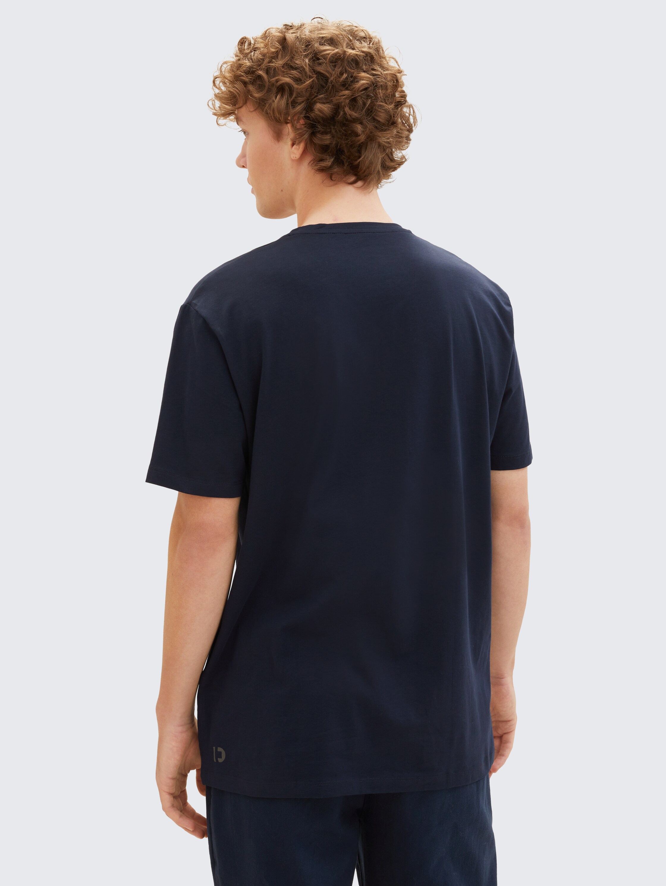 Basic T-shirt in een dubbele verpakking met V-hals - sky_captain_blue_1 - 