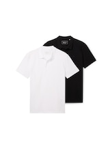 Ausgewählt, Poloshirts im 2er-Pack von Tom Tailor, weiß