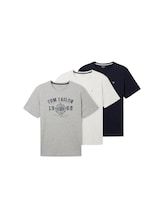 Geselecteerd, T-shirts in een 3-pack door Tom Tailor, grauw