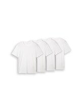 Nicht ausgewählt, T-Shirts aus Baumwolle im 4er-Pack von , weiß