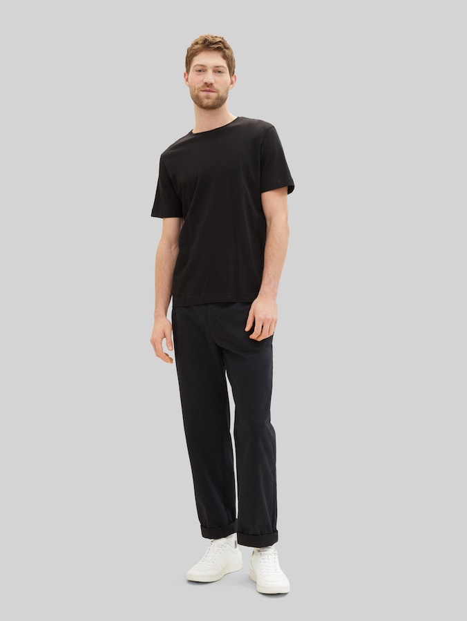 T-Shirts aus Baumwolle im 4er-Pack von Men, Black