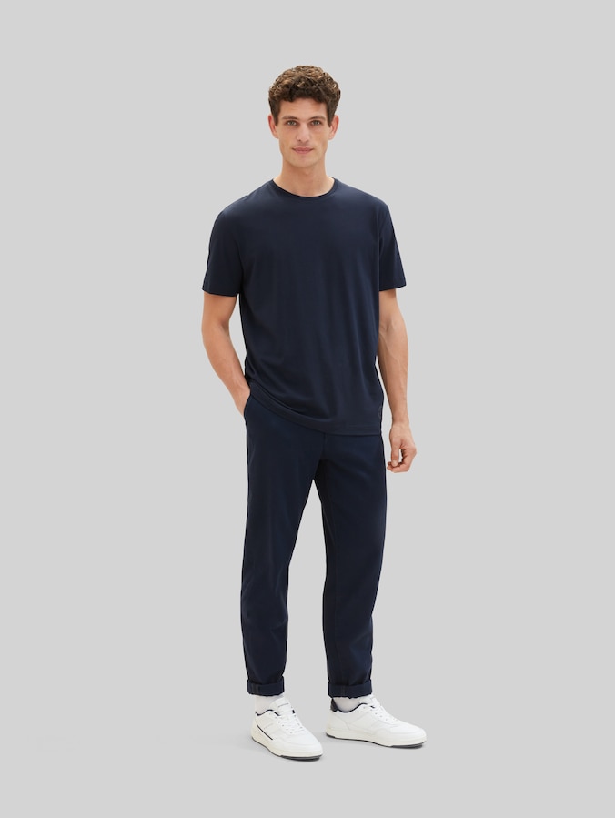 Basic T-shirts in a 2-pack by Men, Dark Blue