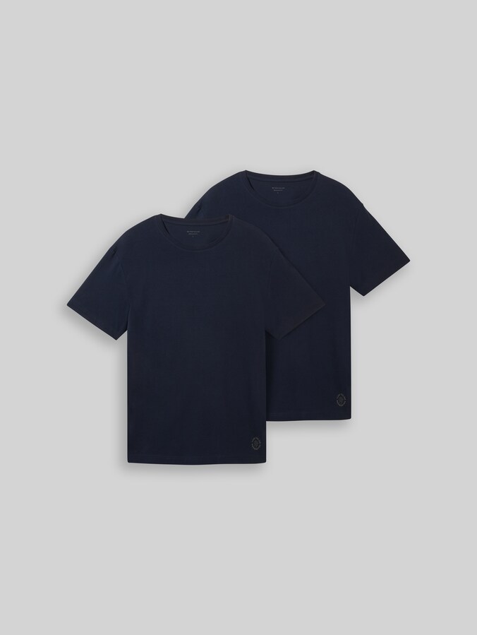 T-shirts basiques en pack de 2 par Men, Dark Blue