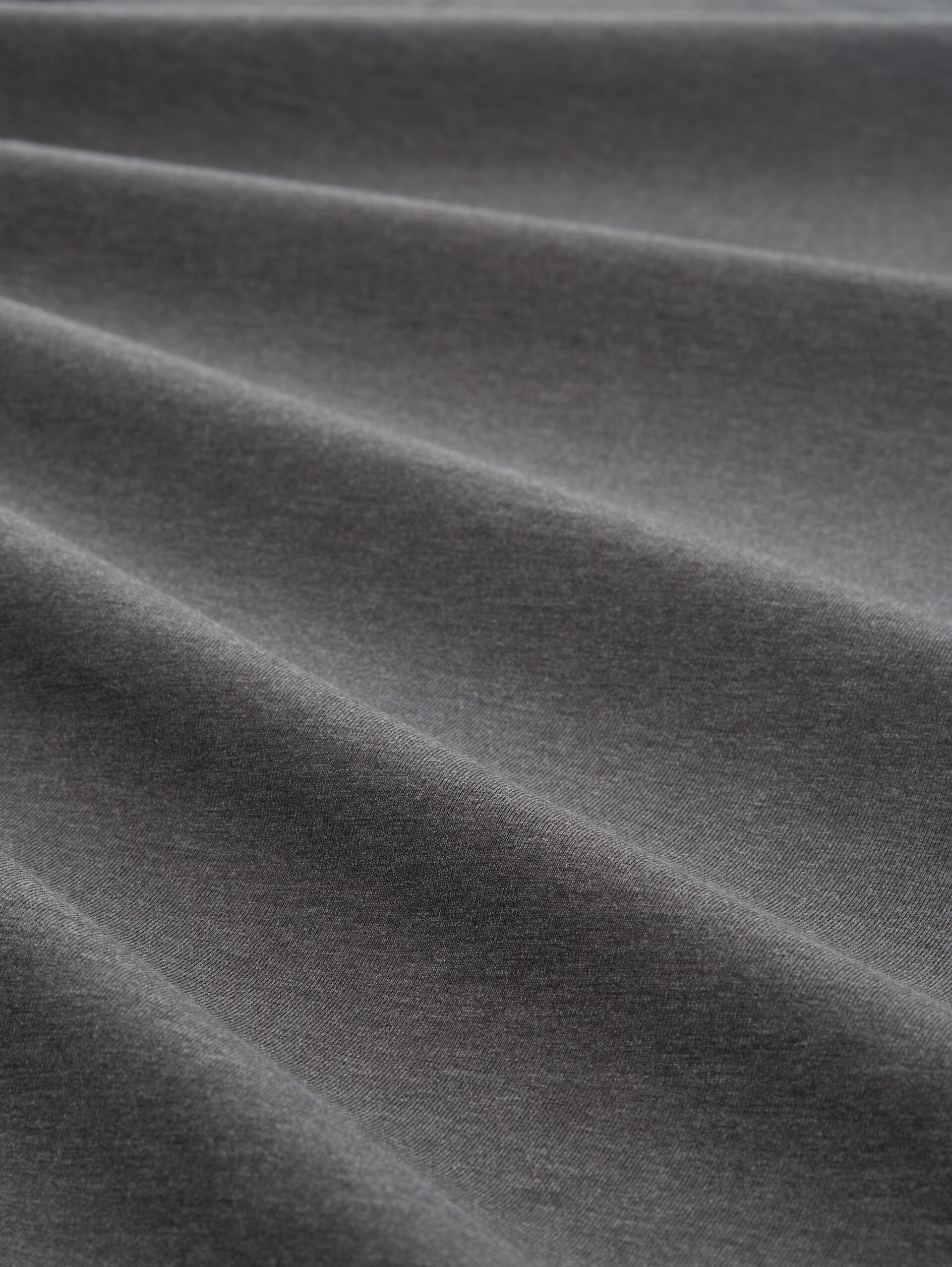 Basic T-Shirts im 2er-Pack - Dark Grey Melange - Material-Ansicht