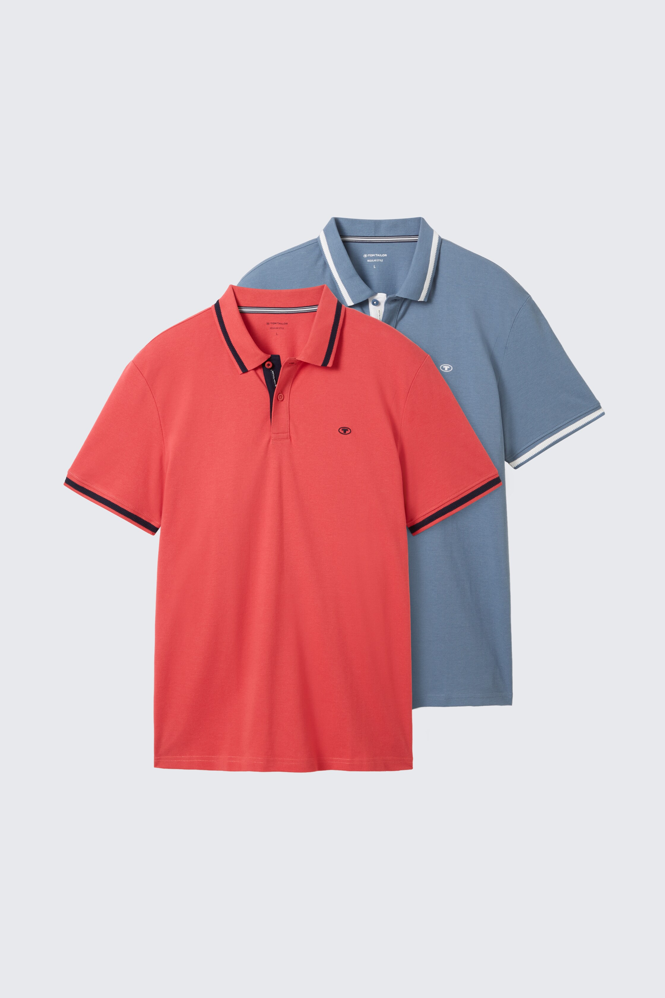 Poloshirts in een 2-pack - soft_berry_red - 
