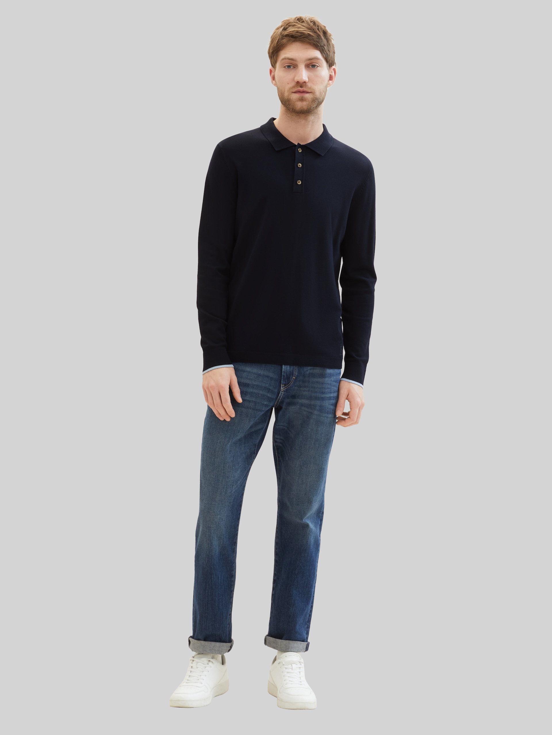 TTMARVIN Straight Jeans - mid stone wash denim - Model-Vorderansicht