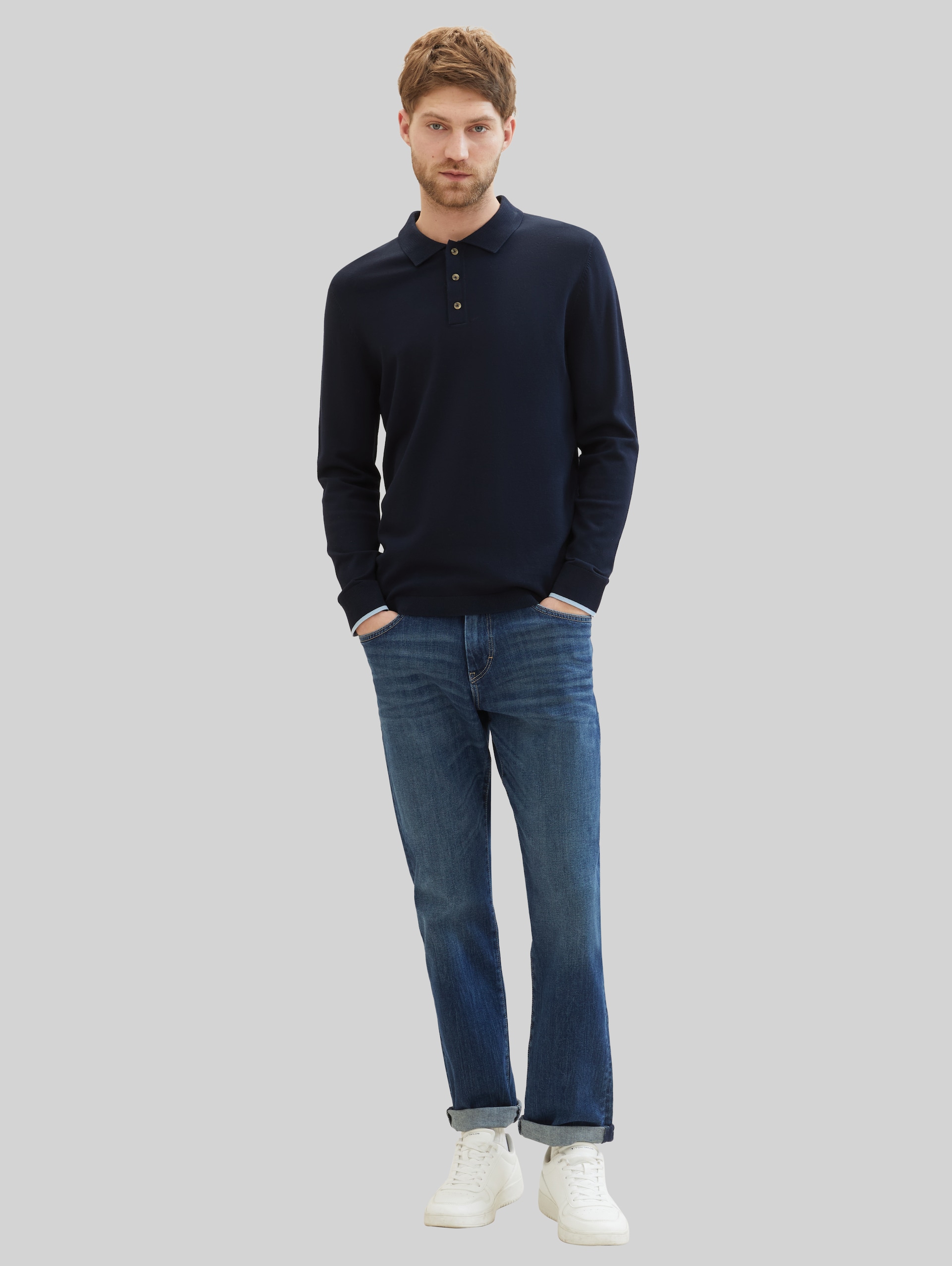 TTMARVIN Straight Jeans - mid stone wash denim