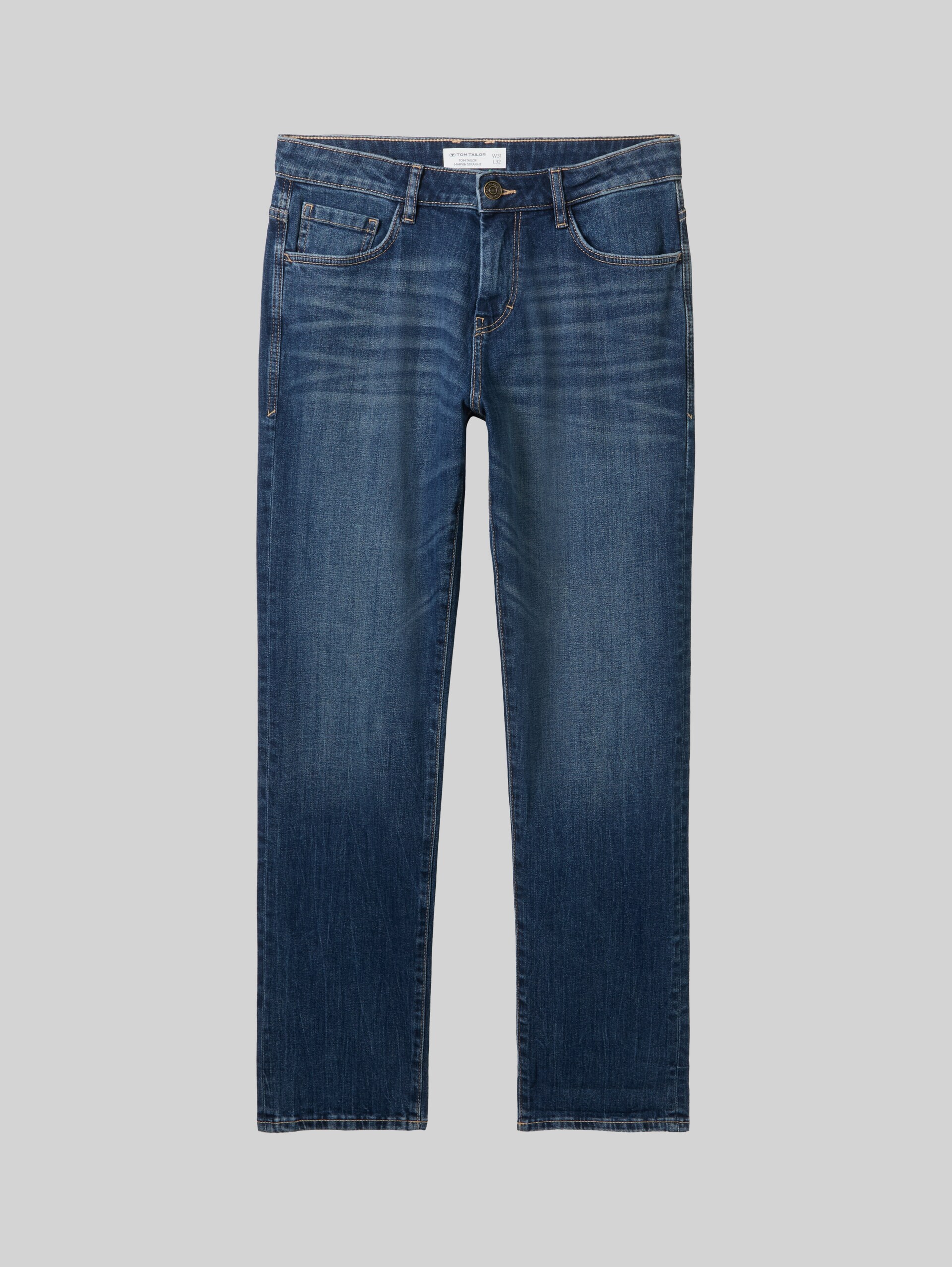 TTMARVIN Straight Jeans - mid stone wash denim - Vorder-Produkt-Ansicht