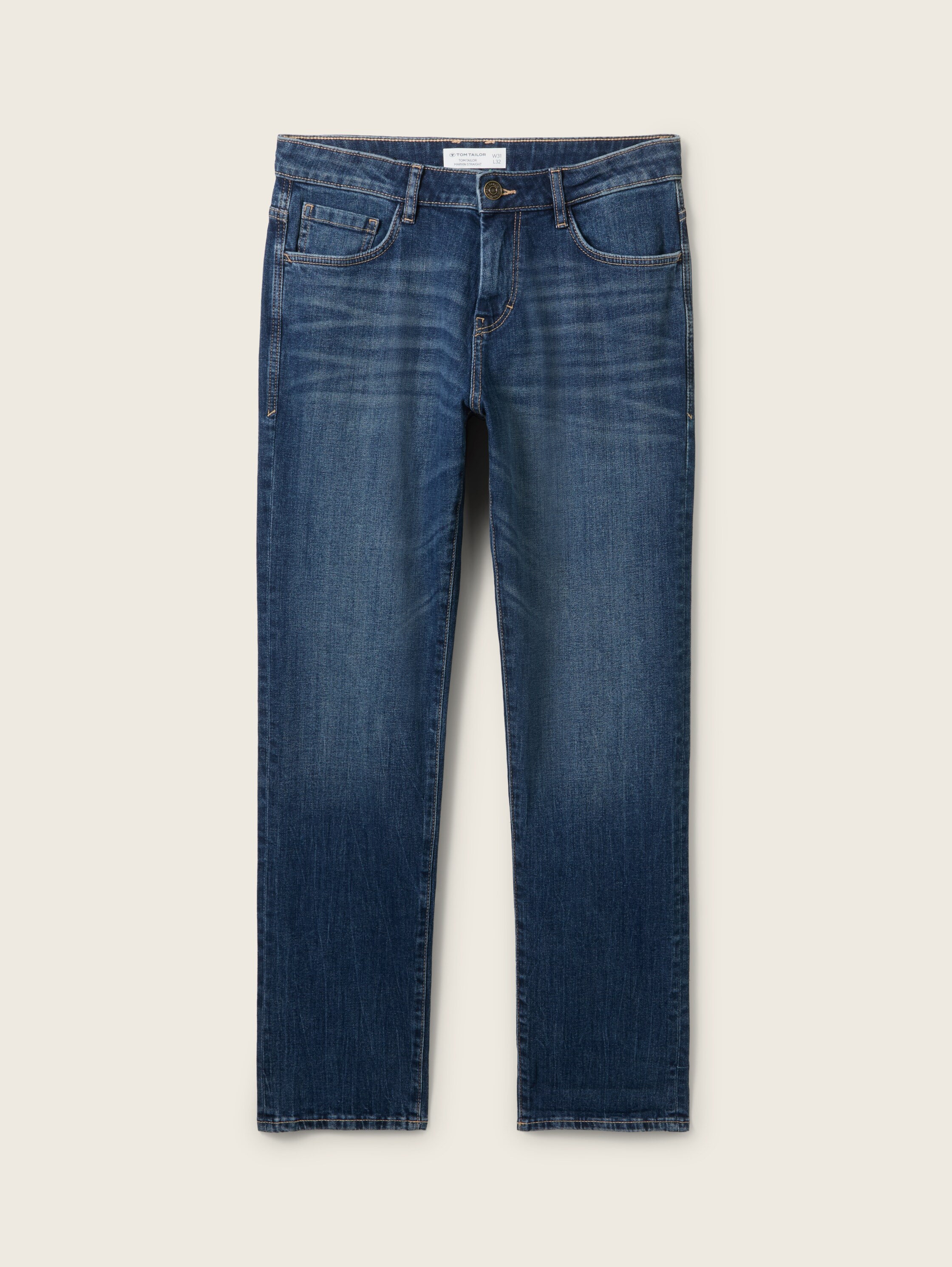 Marvin Straight Jeans - mid stone wash denim - Product vooraanzicht