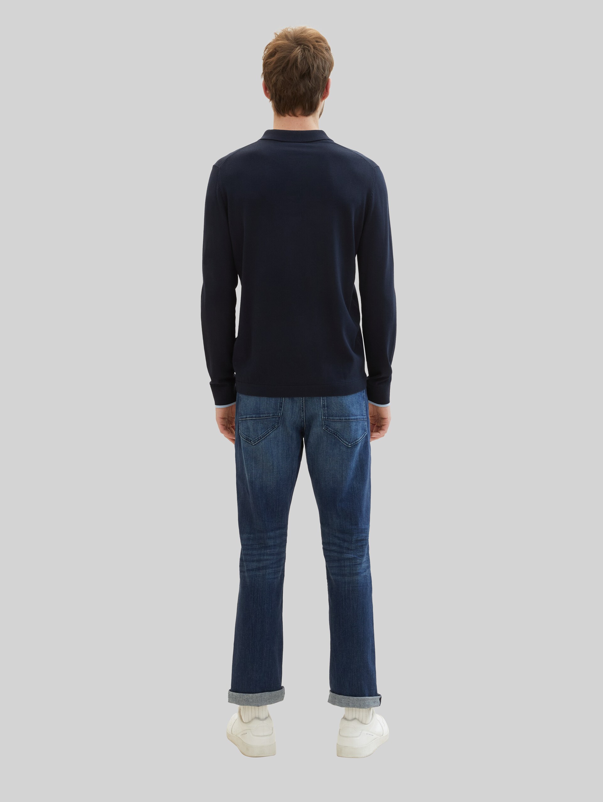 TTMARVIN Straight Jeans - dark stone wash denim - Auschnitt Model-Rückansicht