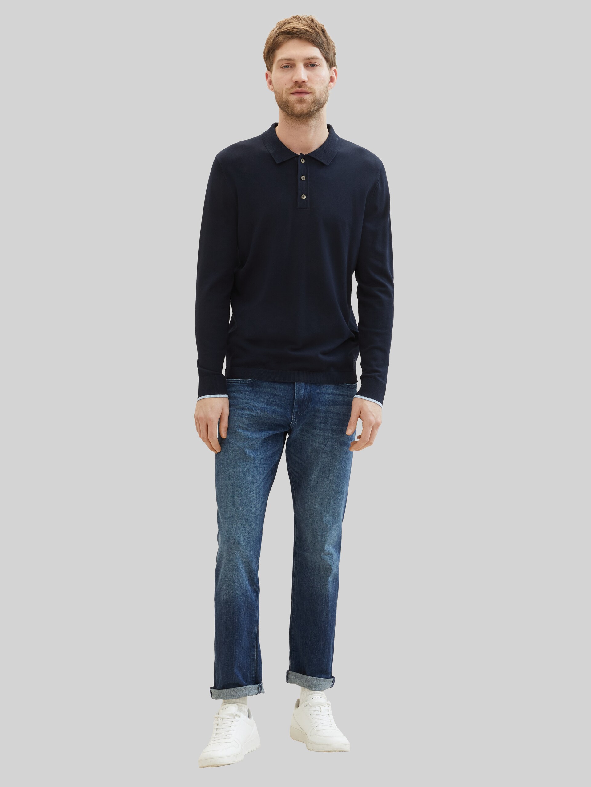 TTMARVIN Straight Jeans - dark stone wash denim