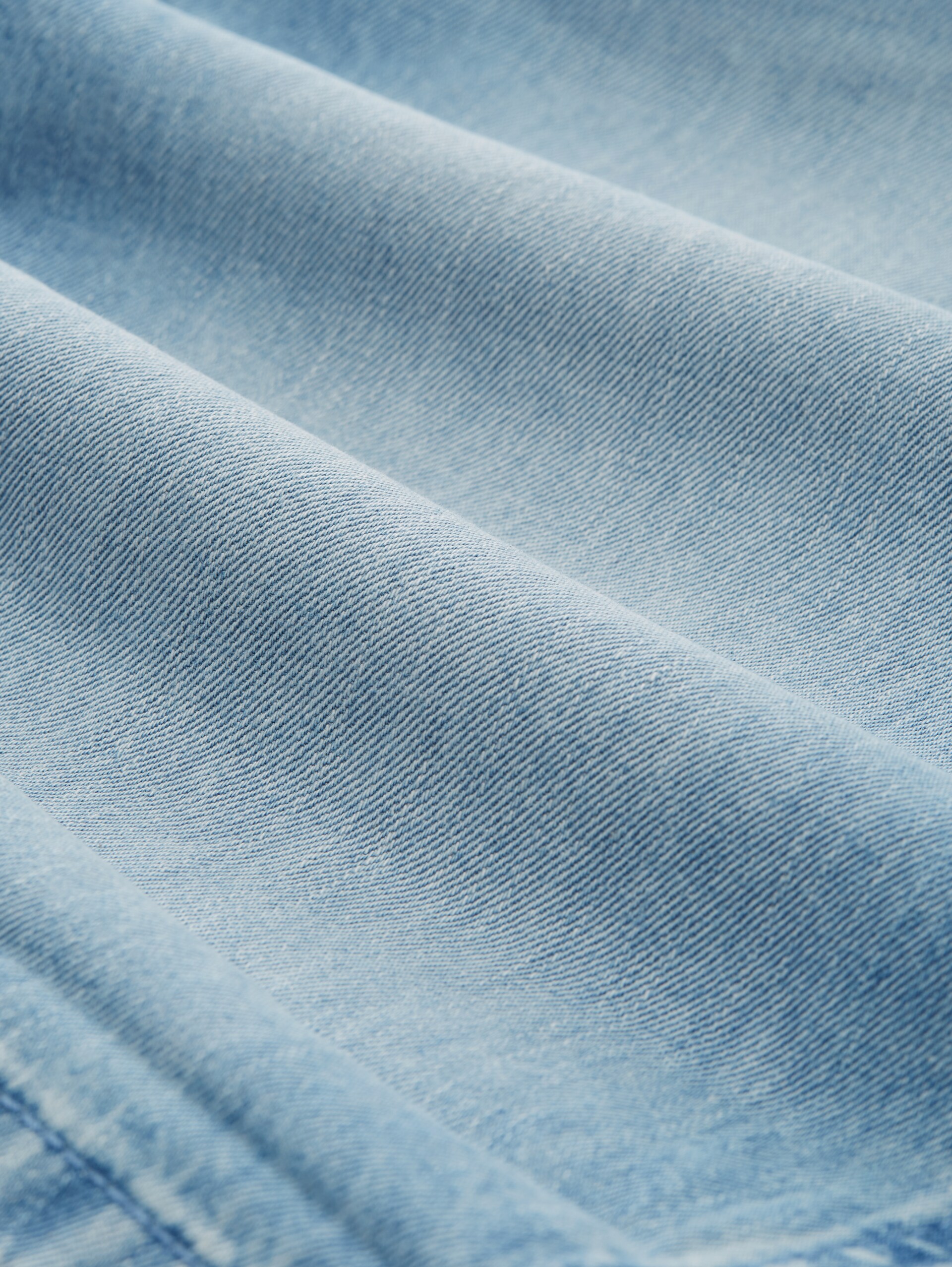 Ultra light Josh denim shorts - Used Light Stone Blue Denim - Material view