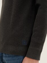 Pull en coton - Black Grey Melange - Vue détaillée du modèle