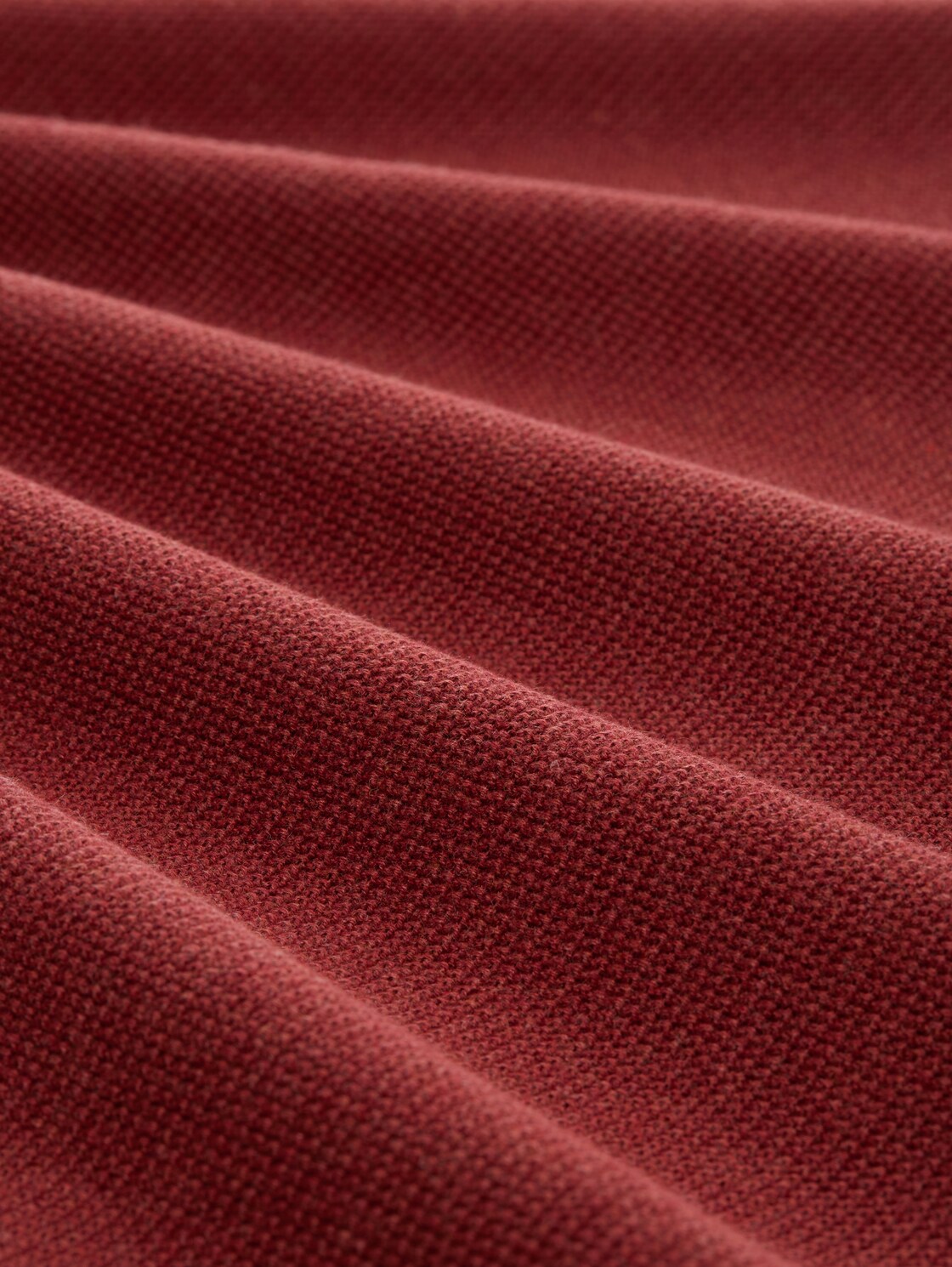 Strickpullover aus Baumwolle - burgundy dark red melange - Material-Ansicht