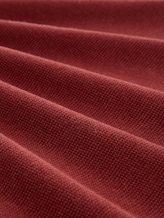 Pull en maille de coton - burgundy dark red melange - Vue de la matière