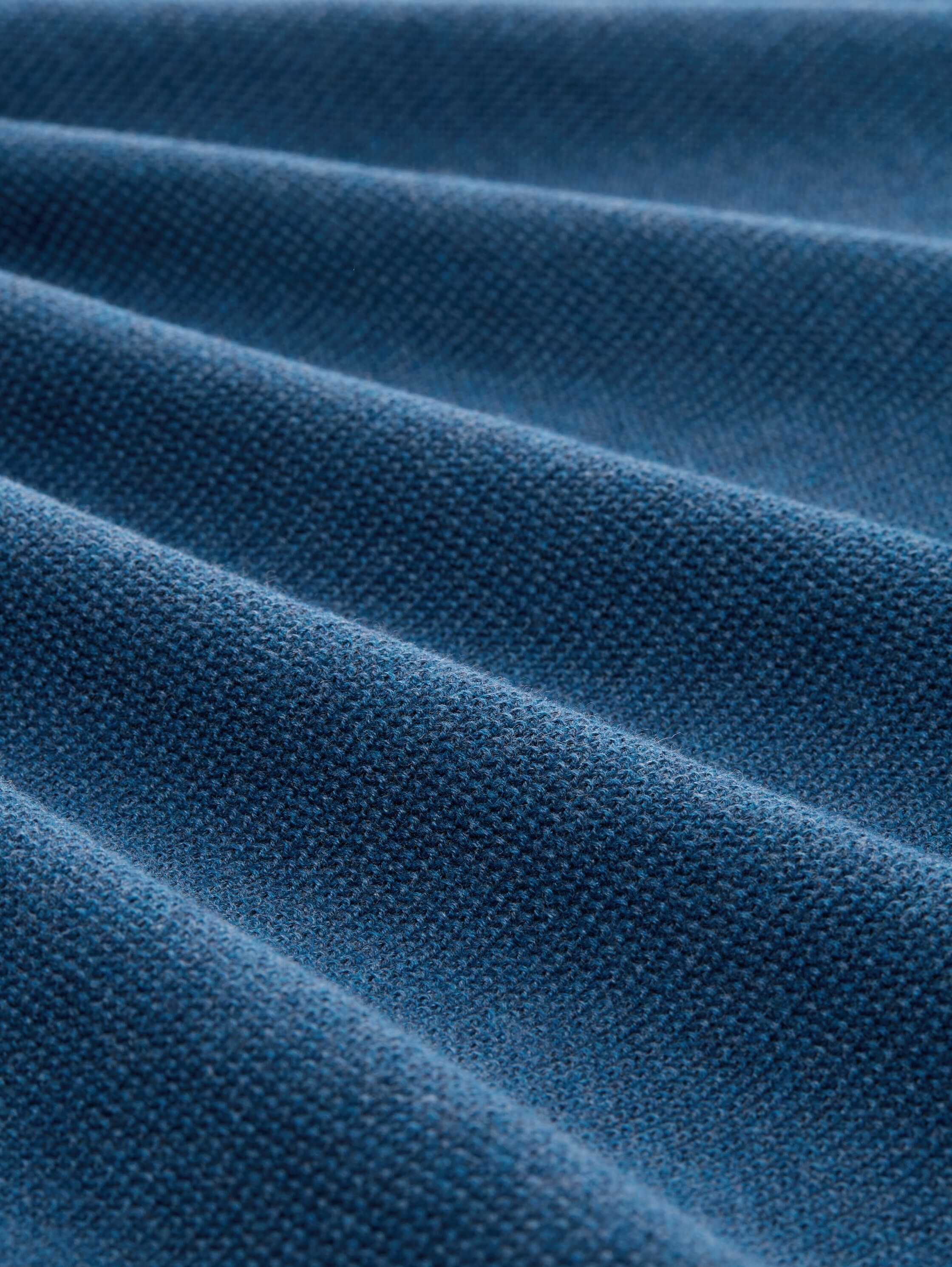 Strickpullover aus Baumwolle - dark_teal_melange - 