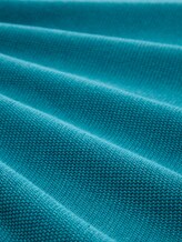 Pull en coton - turquoise blue melange - Vue de la matière