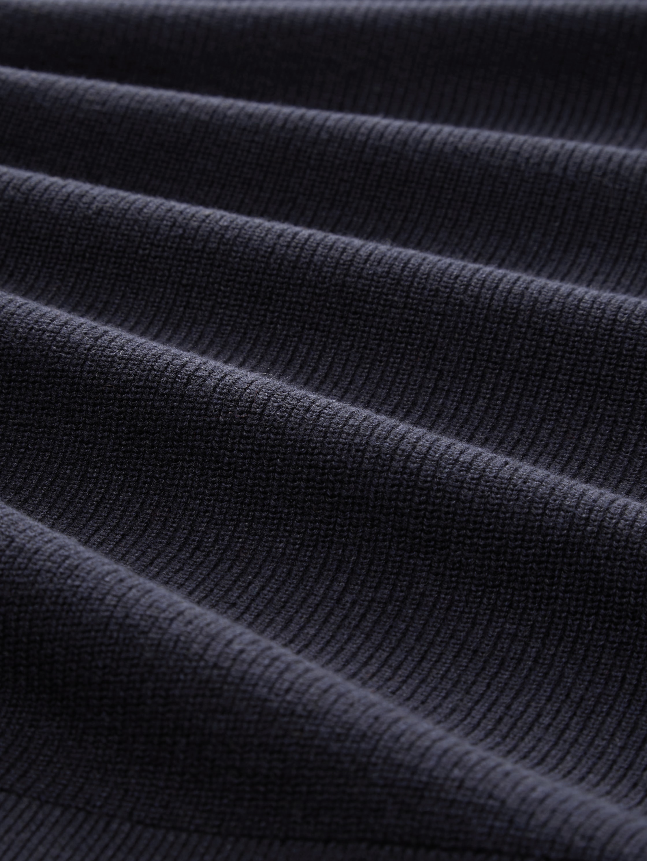 Strukturierter Strick Troyer - knitted_navy_melange - 