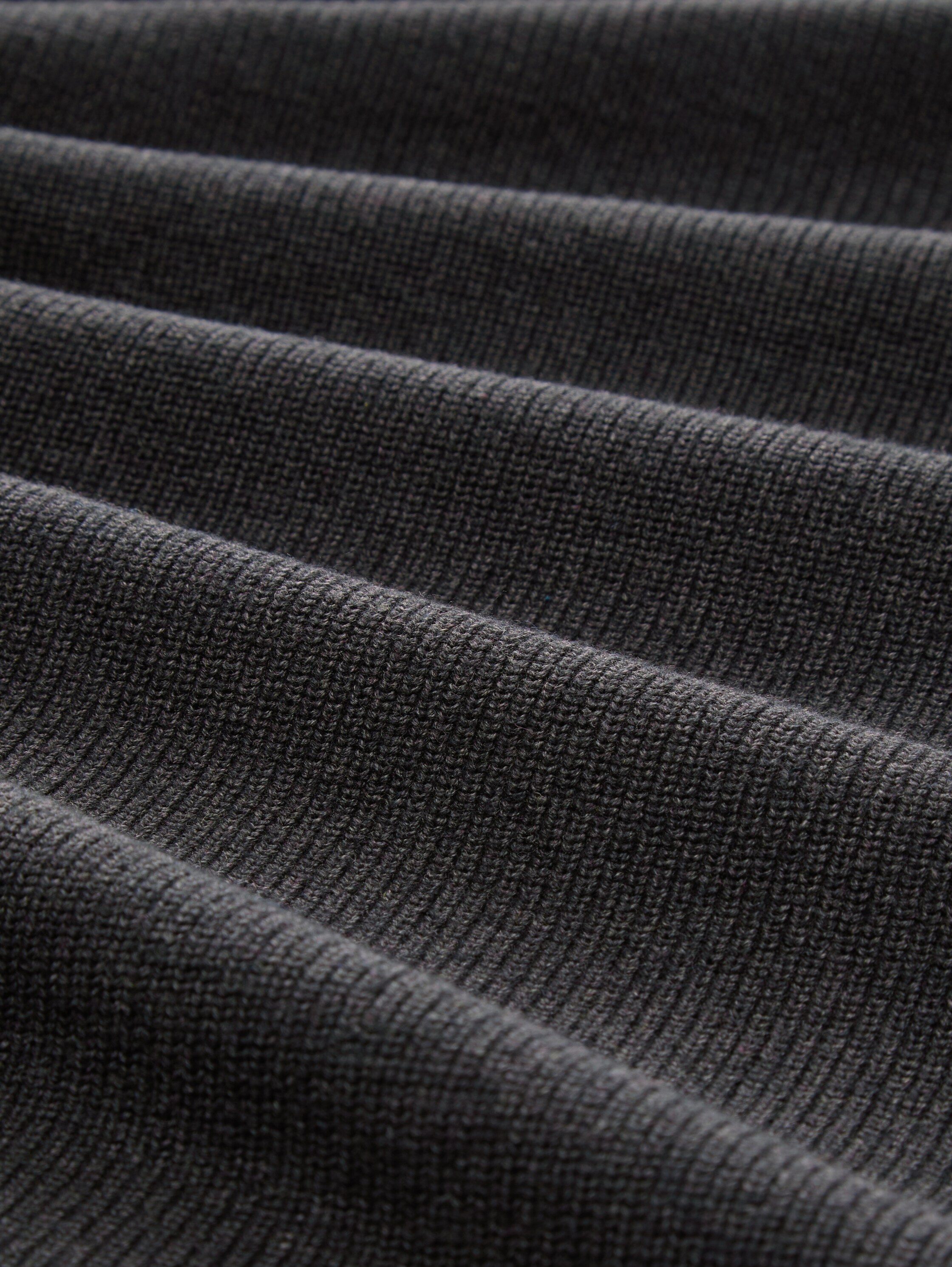 Strukturierte Strickjacke - black_grey_melange - 
