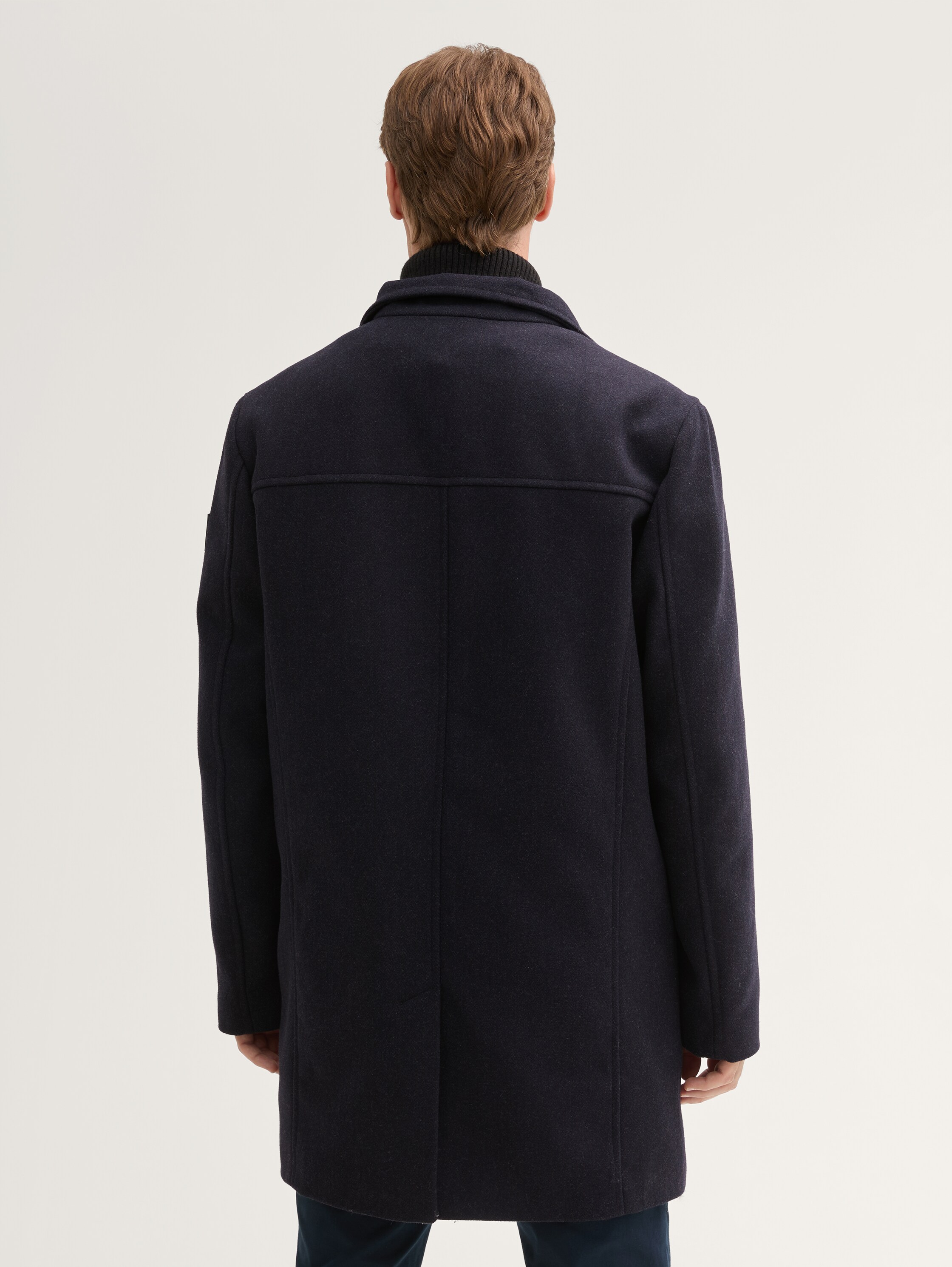 2-in-1 jas met wol - dark_blue_small_herringbone - 