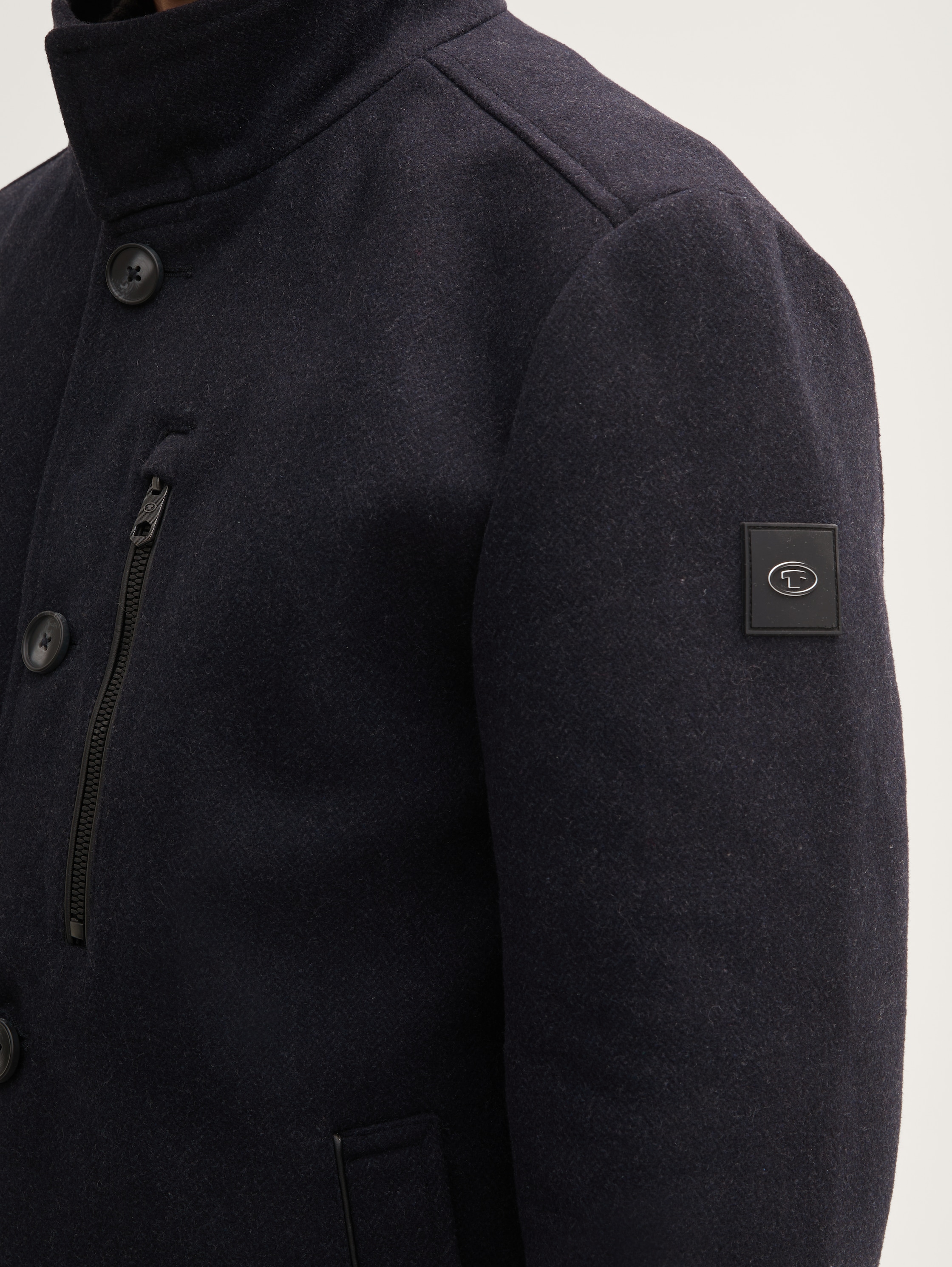 2-in-1 jas met wol - dark_blue_small_herringbone - 