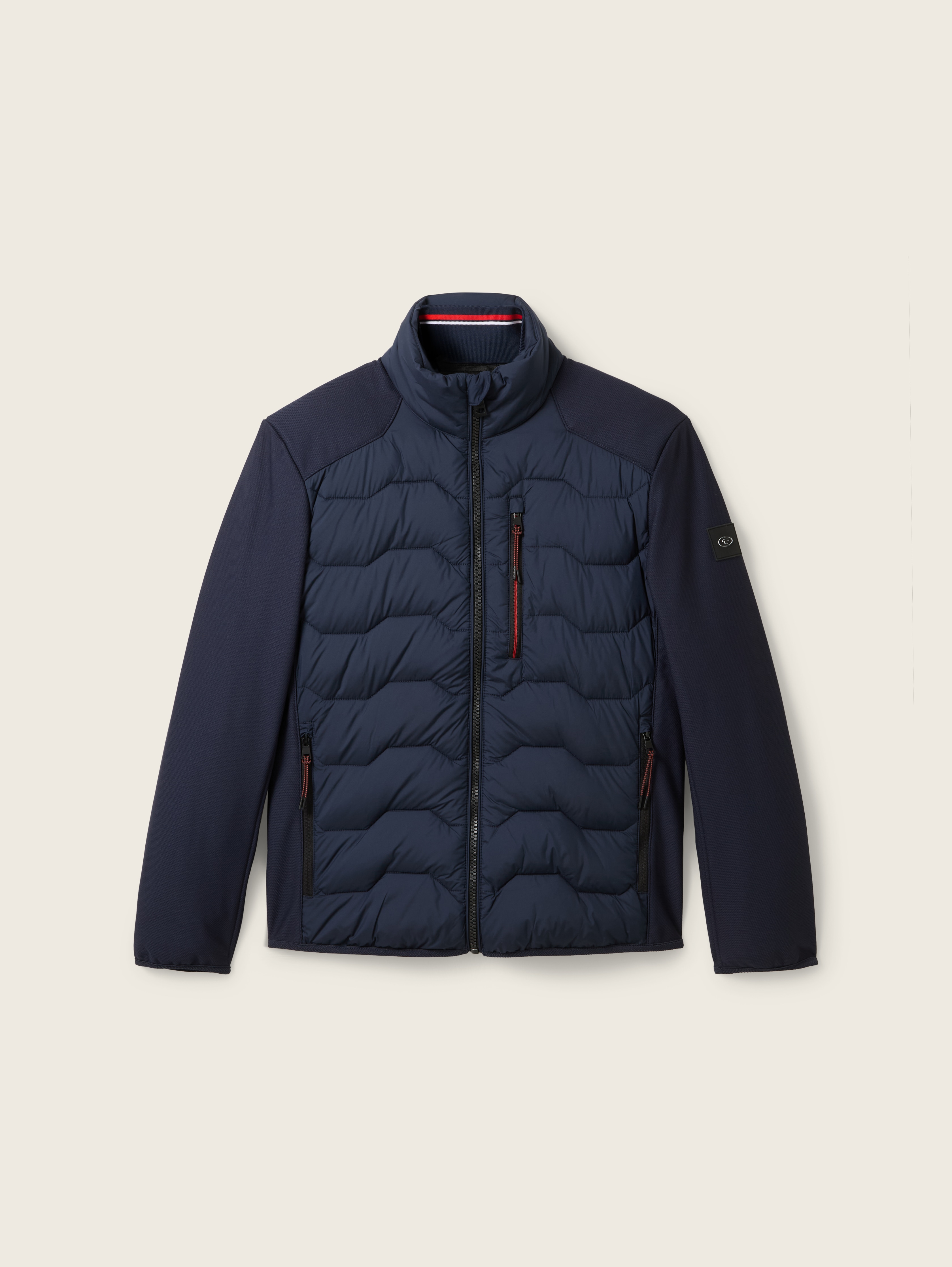 Blouson jacket with hood in stand-up collar by Tom Tailor Blouson jacket with hood in stand-up collar by Tom Tailor