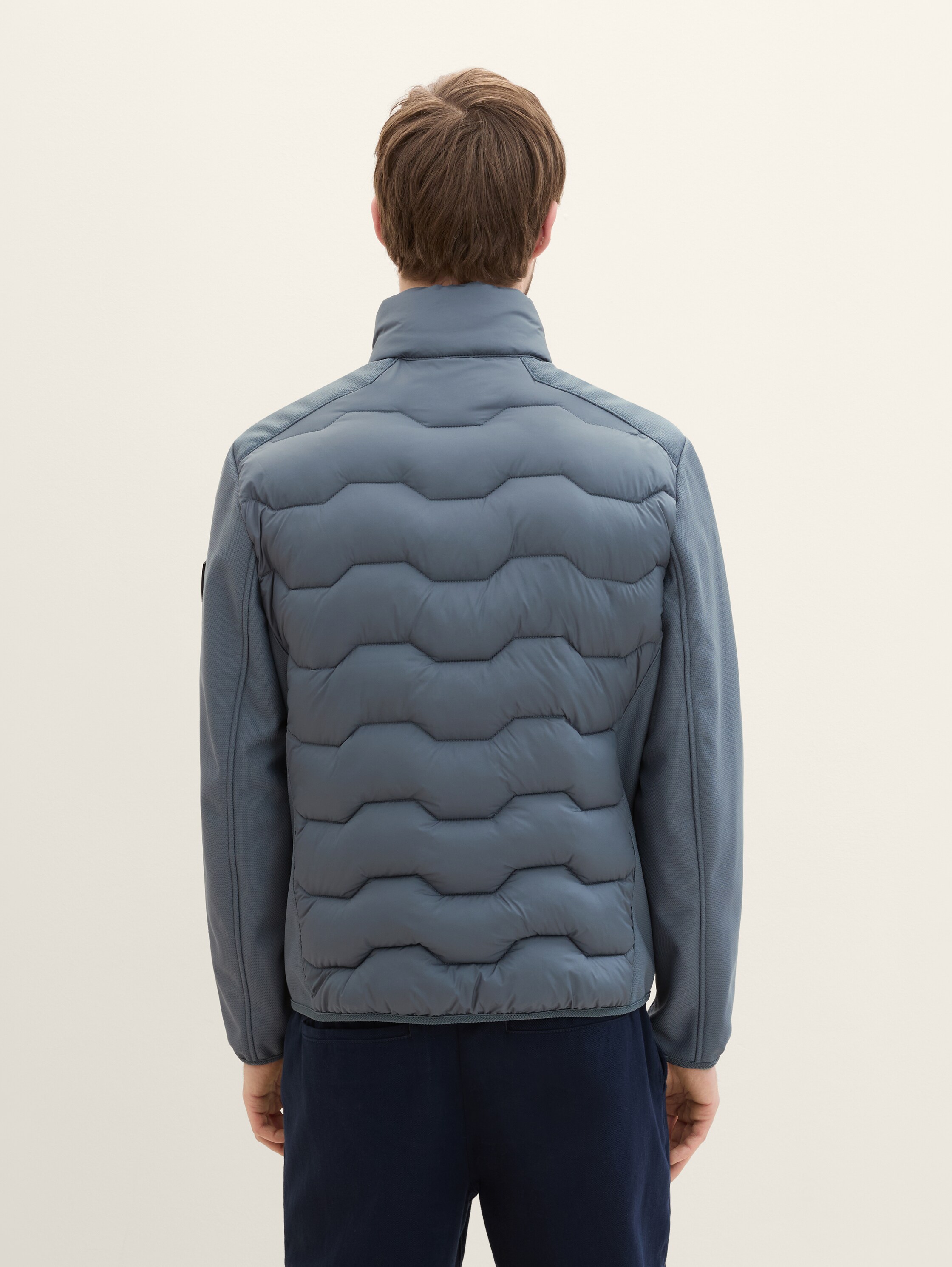 hybride jas met opstaande kraag - stormy_teal - 