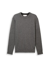 Non sélectionné, Pull basique en coton tricoté par , gris