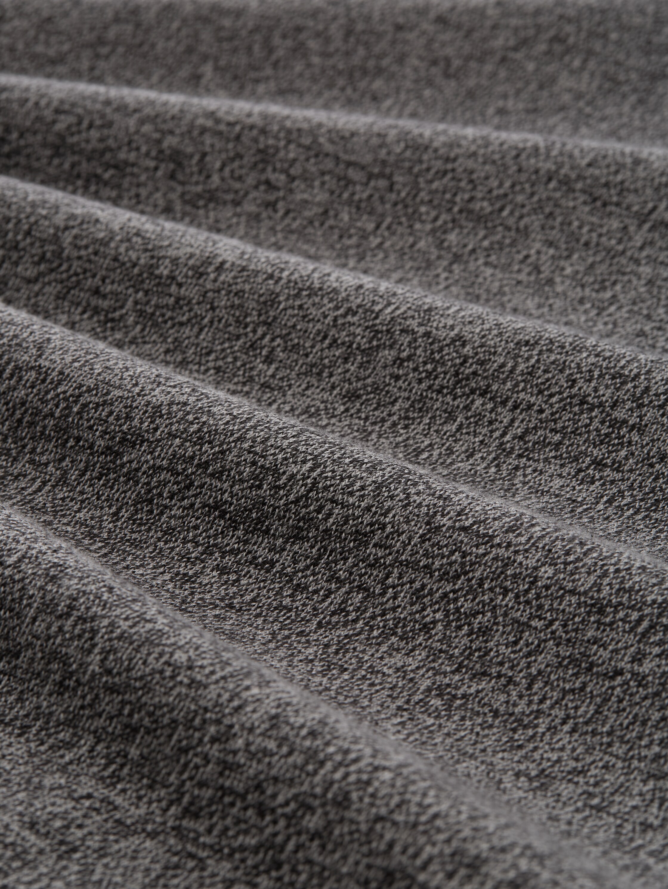 Basic gebreide trui van katoen - grey_tonal_mouline - 