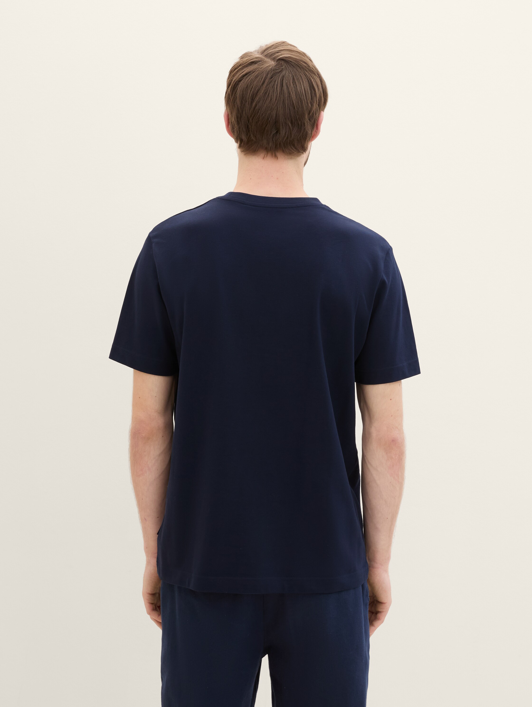 T-Shirt mit Piqué Struktur - 4