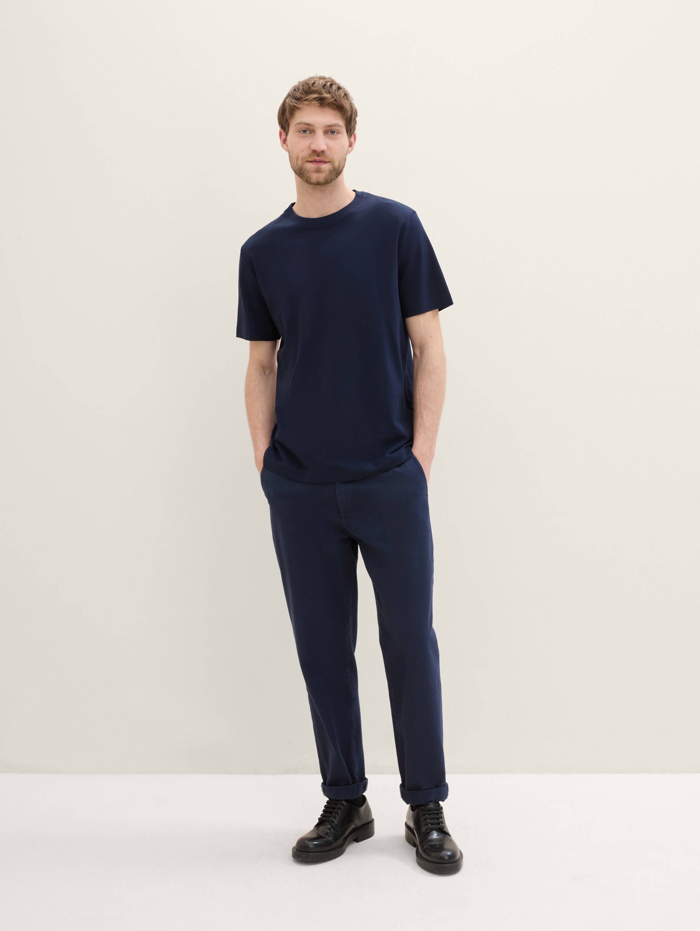 T-Shirt mit Piqué Struktur - 2