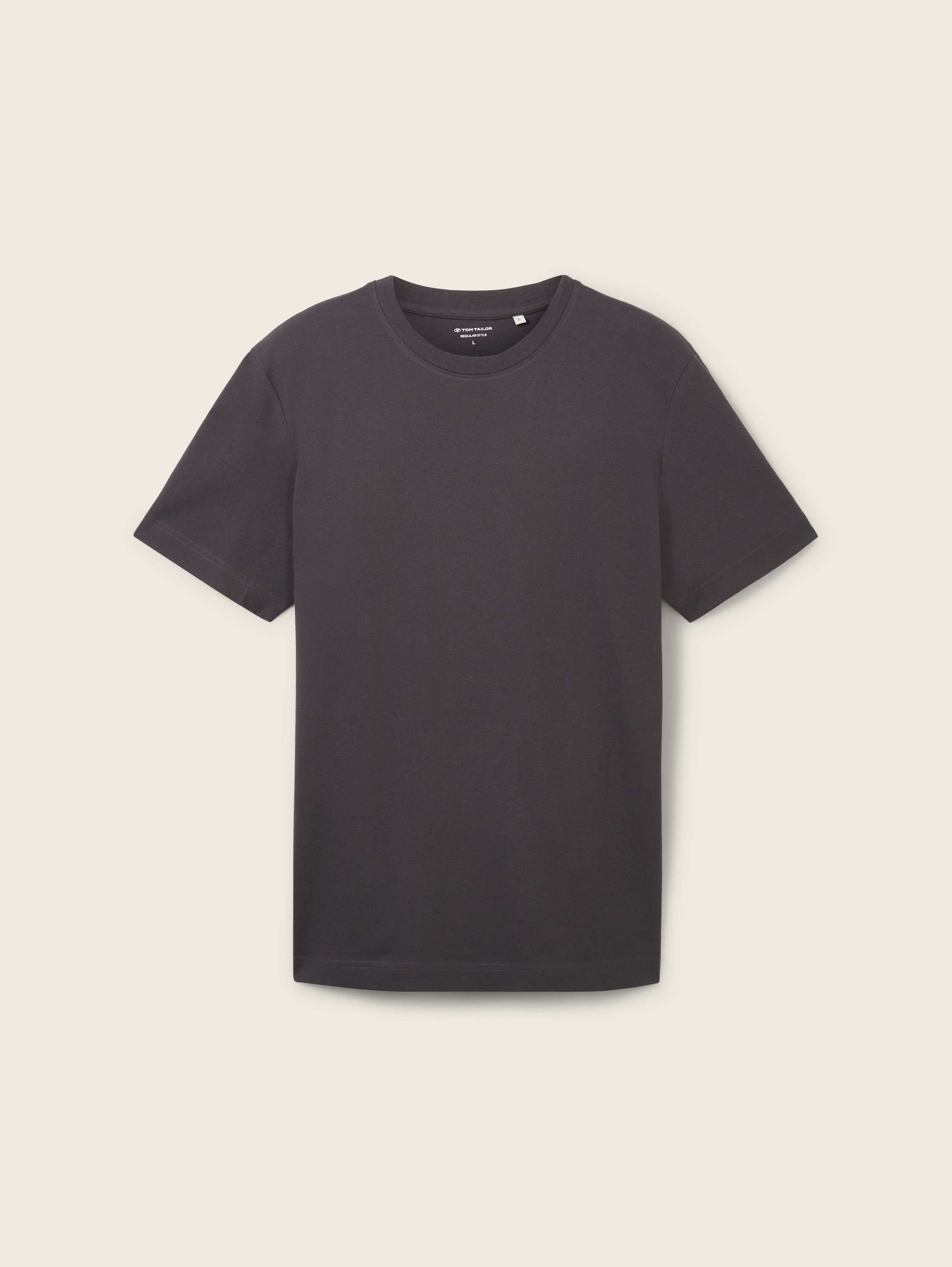 Piqué T-shirt met stretch - tarmac_grey - 