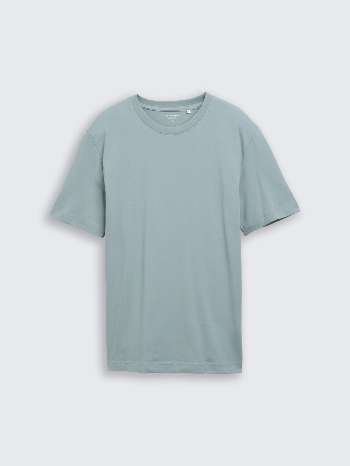 Piqué T-Shirt mit Stretch - grey mint - Vorder-Produkt-Ansicht