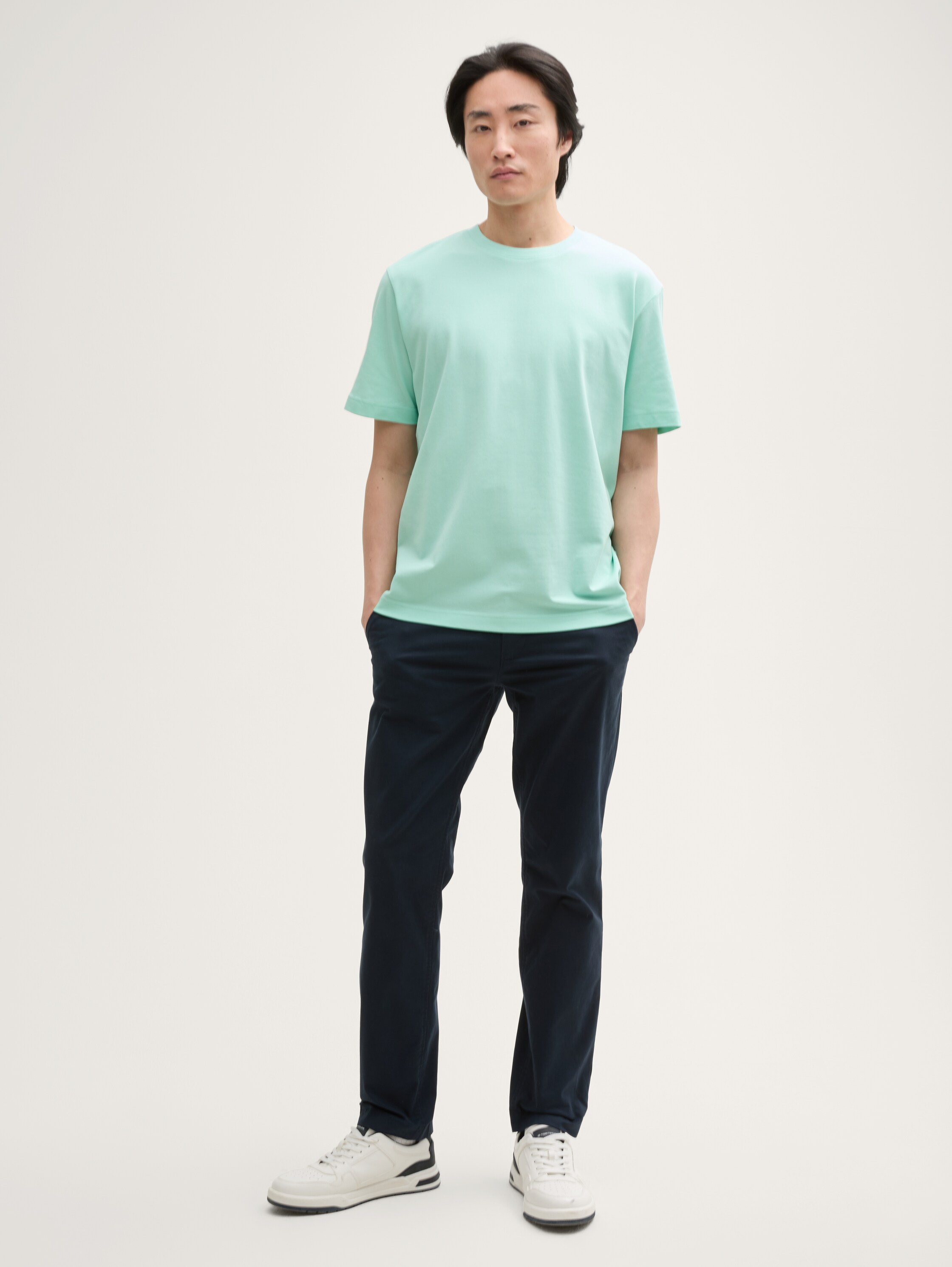 T-Shirt mit Piqué Struktur - bright_mint_green - 