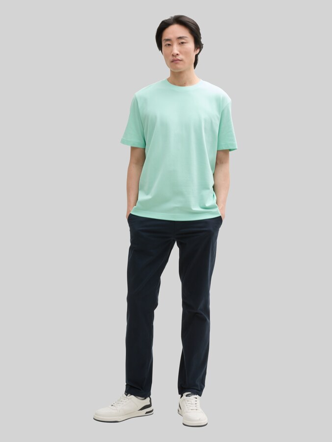 Piqué T-Shirt mit Stretch von Men, bright mint green