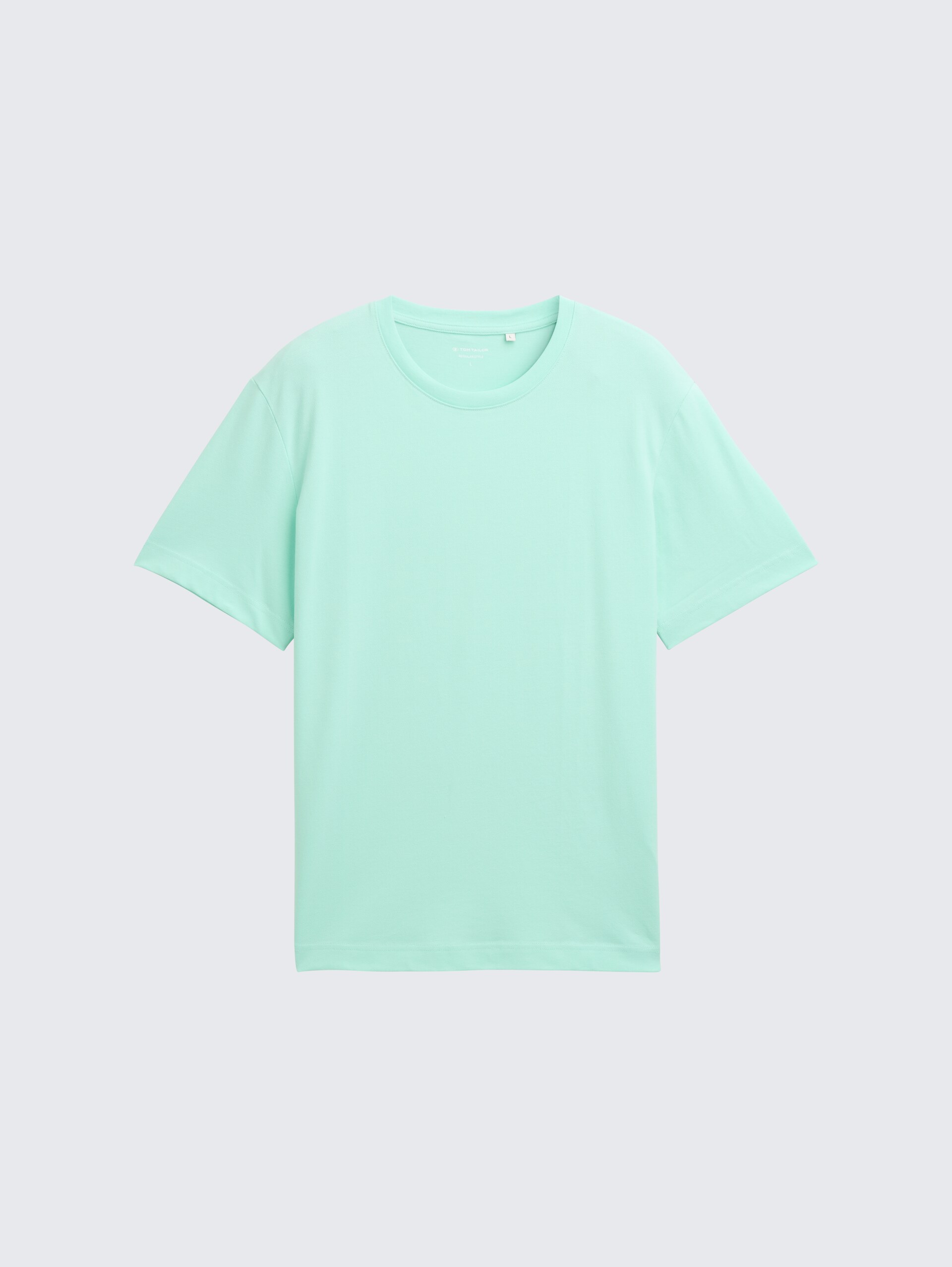 Piqué T-Shirt mit Stretch - bright mint green - Vorder-Produkt-Ansicht