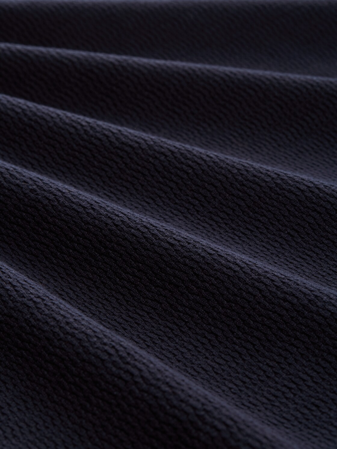 Strickpullover aus Baumwolle - sky captain blue - Material-Ansicht