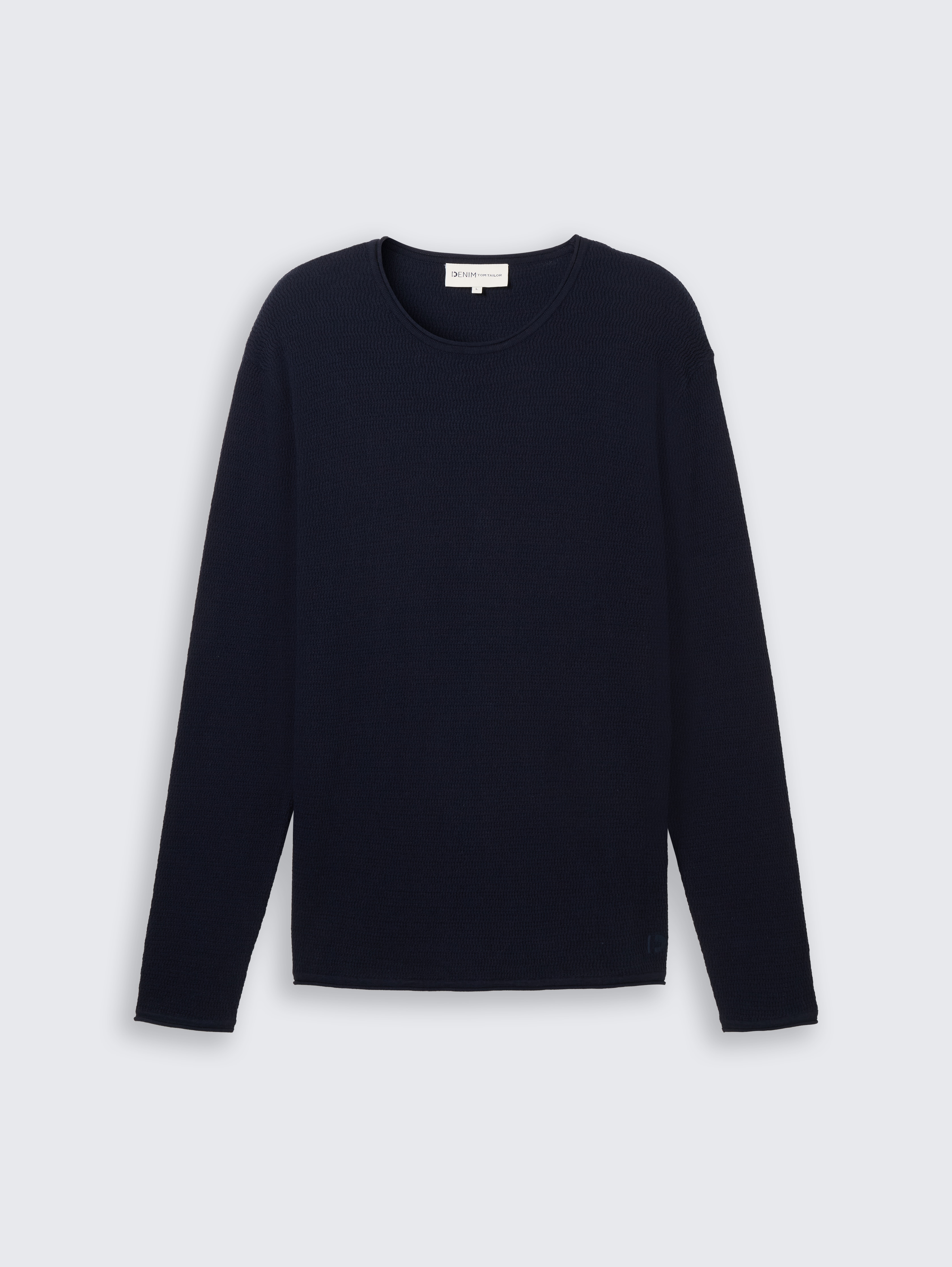 Strickpullover aus Baumwolle von Denim Male, sky captain blue