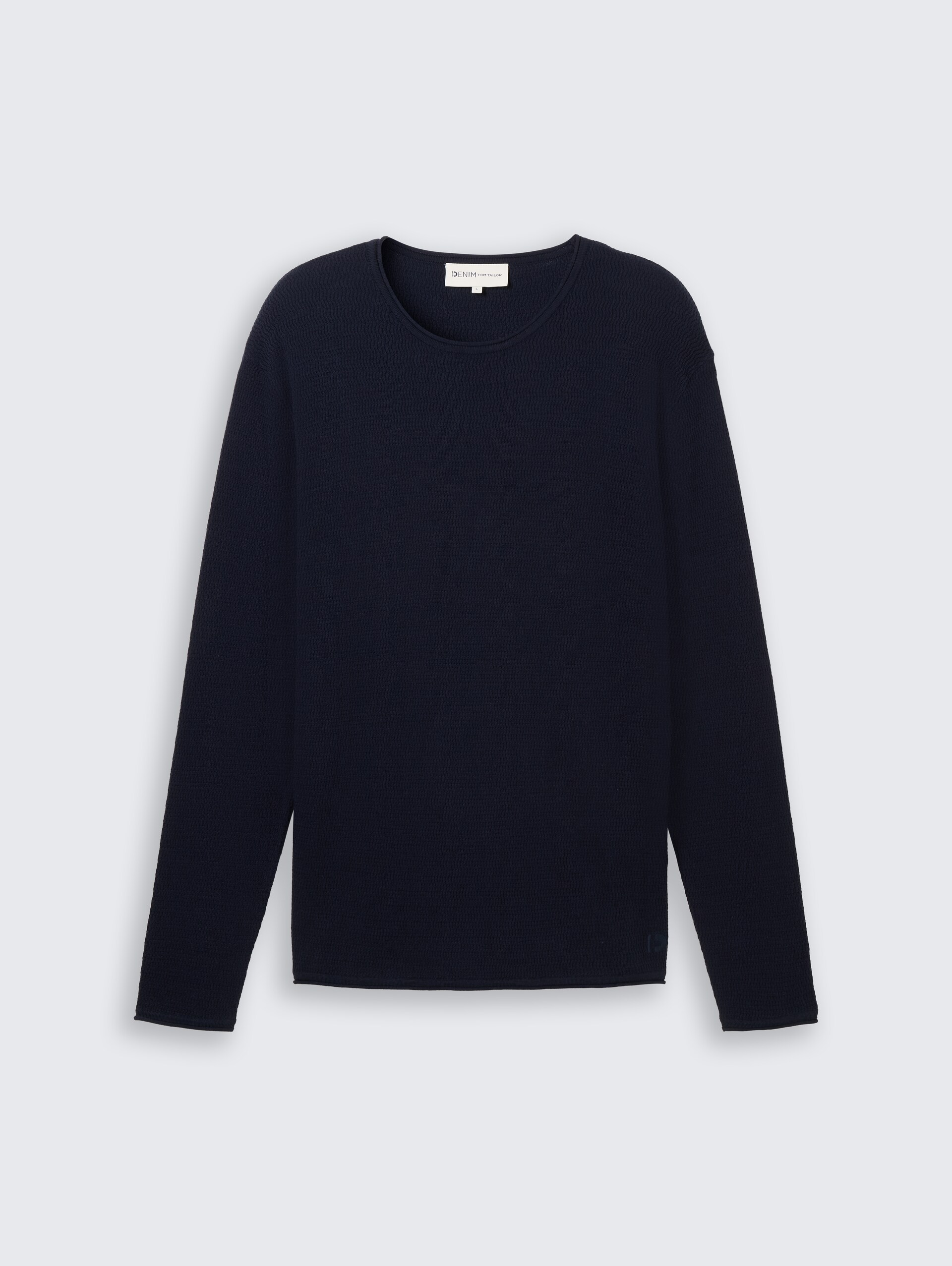 Strickpullover aus Baumwolle - sky captain blue
